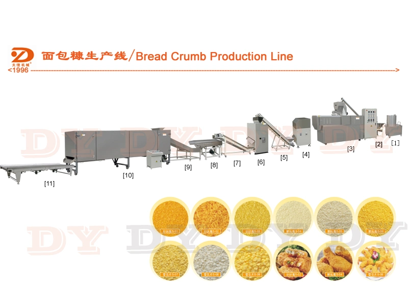 Automatic Bread Crumbs Processing Line with Large Capacity