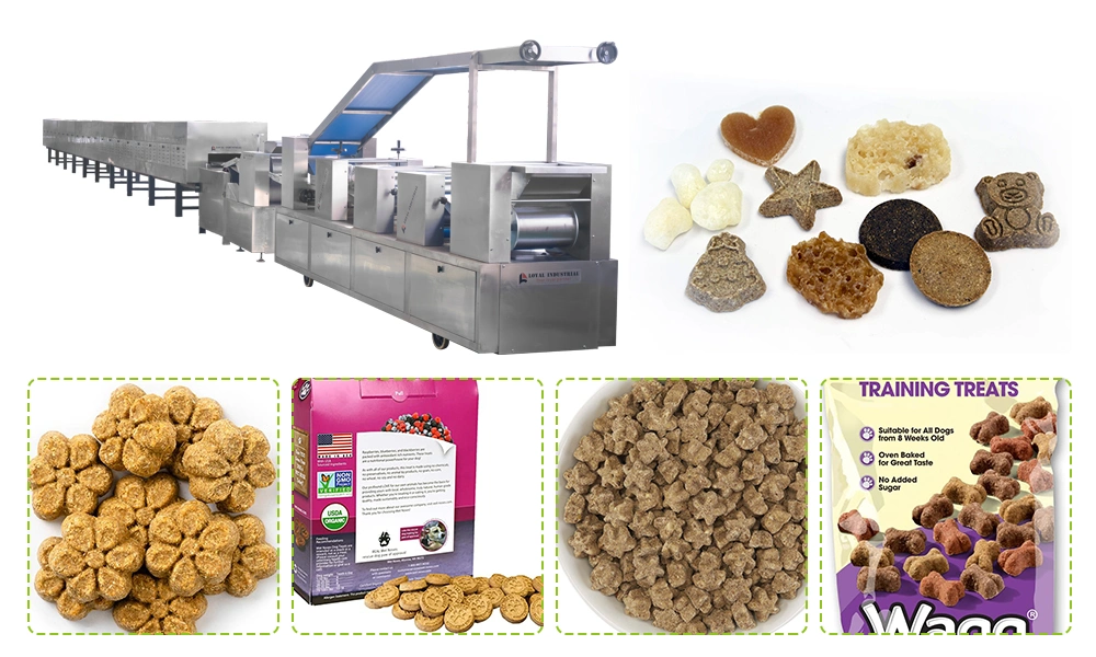 Dog Biscuit Animal Food Making Machine Pet Treat Maker Machine Line Dog Snacks Extruder