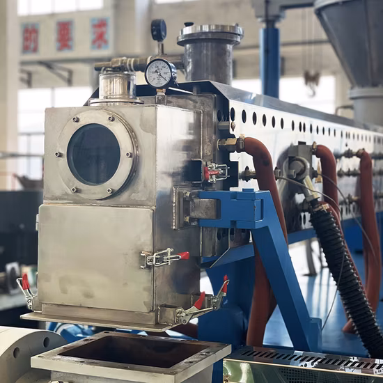 Extrusora de rosca única de composição de cabo Hffr de dois estágios de alta saída