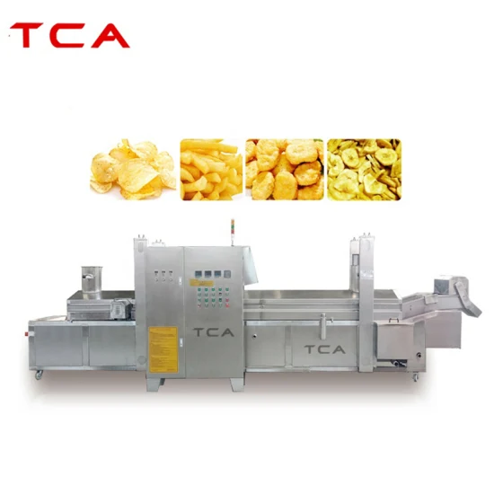 TCA Frigideira Automática Carne de Porco Frita Batata Frita Batata Frita Contínua Óleo Farinha Pedaços de Massa