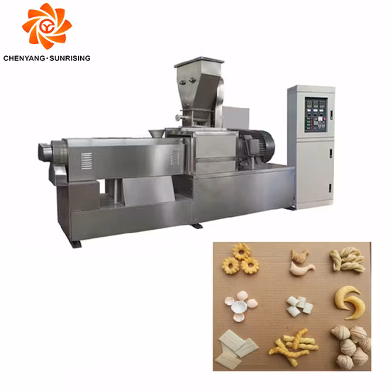 Fornecimento de máquina de extrusão para fabricação de alimentos 3D linha de processamento de pelotas de salgadinhos fritos