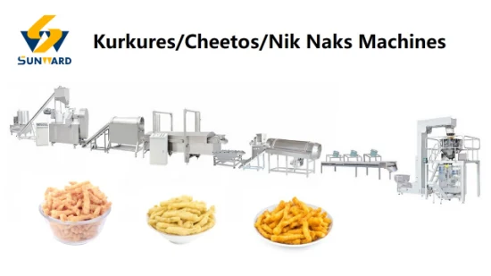 Máquina de Puffs Niknak Kurkure Linha de processamento de lanches