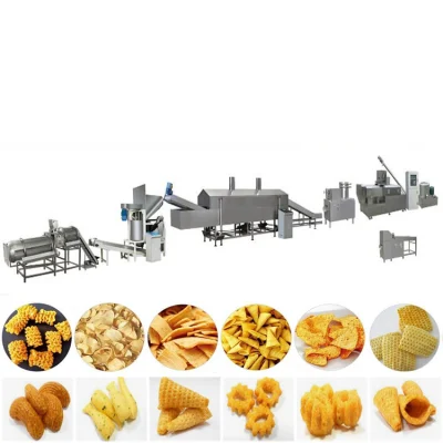 Máquina de fazer batatas fritas Snack Máquina de processamento de alimentos congelados fritos Linha de produção