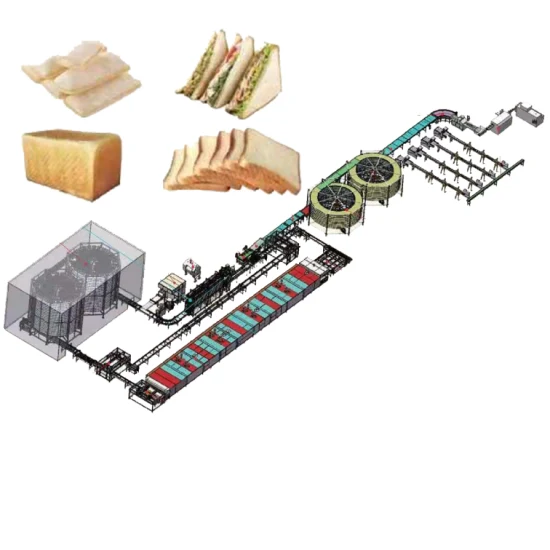 Linha de produção de processamento de alimentos para lanches comerciais de padaria para panificação para baguetes